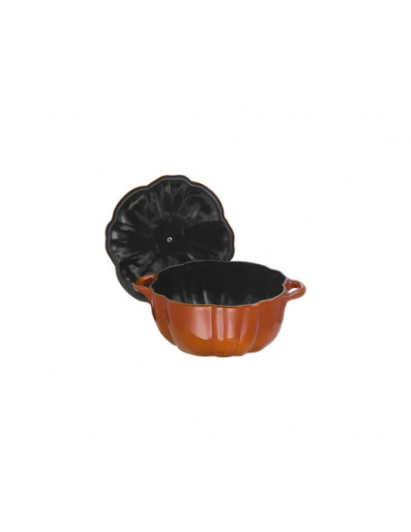 COCOTTE RONDE CITROUILLE CANNELLE 24 CM