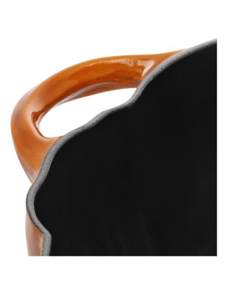 COCOTTE RONDE CITROUILLE CANNELLE 24 CM