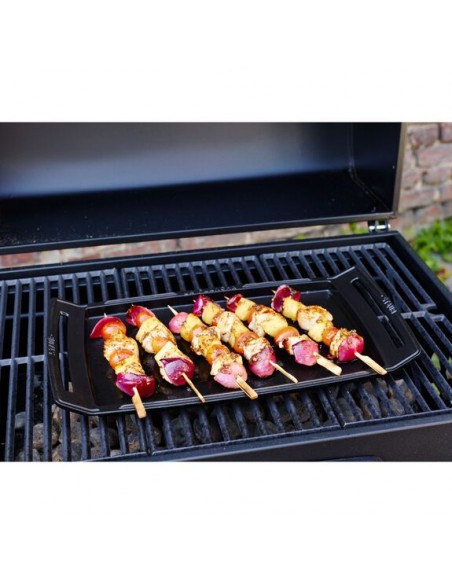 PLANCHA FONTE LISSE NOIR MAT 38 X 25 CM