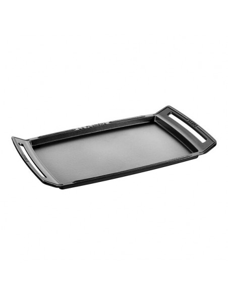 PLANCHA FONTE LISSE NOIR MAT 38 X 25 CM