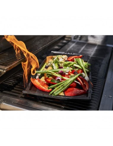 PLANCHA FONTE LISSE NOIR MAT 38 X 25 CM