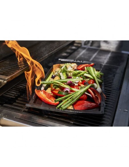 PLANCHA FONTE LISSE NOIR MAT 38 X 25 CM