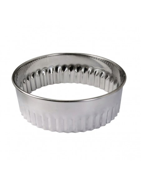 DECOUPOIR ROND CANNELE BOITE DE 8 INOX