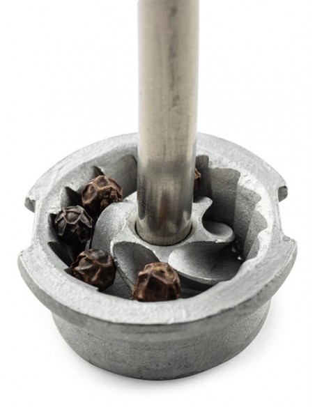 MOULIN À POIVRE PALACE ARGENTÉ ET BOIS 10 CM