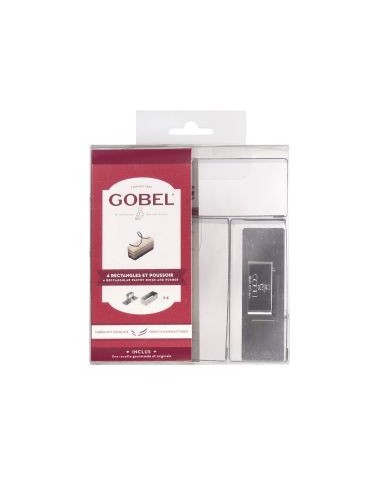 FORME RECTANGLE ET POUSSOIR INOX 4...