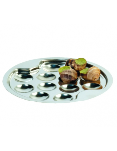 ASSIETTE À ESCARGOTS INOX
