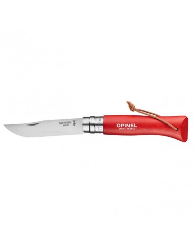 COUTEAU PLIANT OPINEL N°8 COLORAMA ROUGE - BELLYNCK & FILS