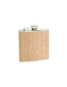 FLASQUE INOX BOIS 180 ML