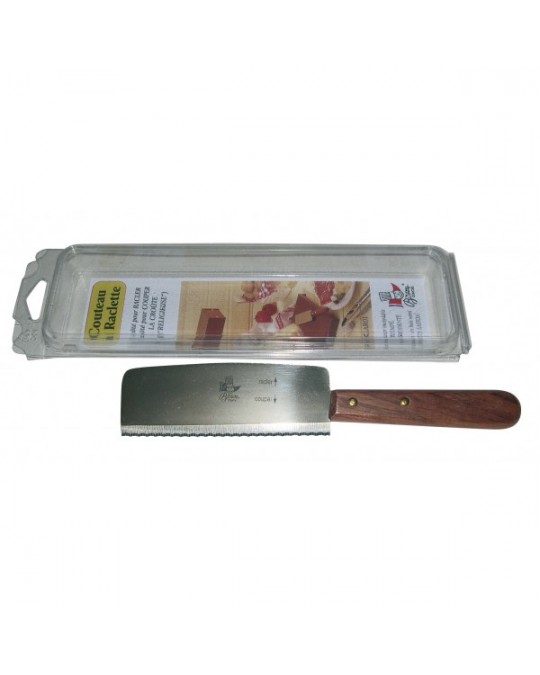 2 en 1 – Couteau à raclette et petite boîte porte-couteau