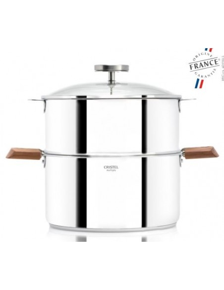 CUISEUR VAPEUR BIOME CRISTEL 20 CM BOIS NOYER