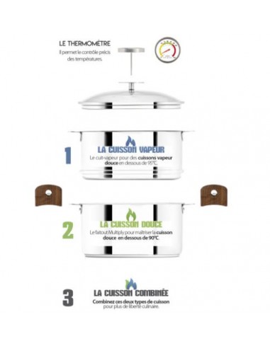 CUISEUR VAPEUR BIOME CRISTEL 20 CM...