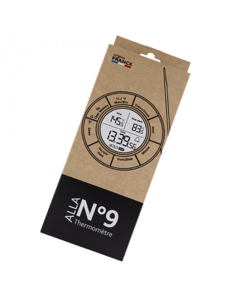 THERMOMETRE DIGITAL ROND SONDE AMOVIBLE DE 0 à + 300°C